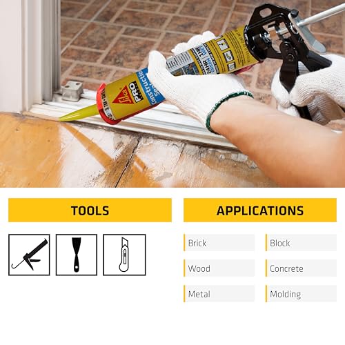 SIKA Sikaflex Polyurethane Construction Joint Sealant, Tan, 10.1 fl oz - color: Tan
