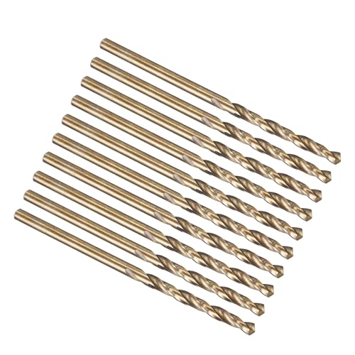 PATIKIL 2.5mm Drill Bit M35 Cobalt 5% High-Speed Steel for Metal 10 Pack - size: 2.5mm