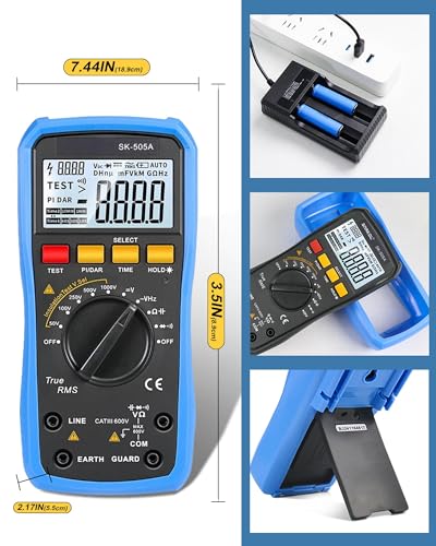 2-in-1 Insulation Resistance Meter 20GΩ/1000V