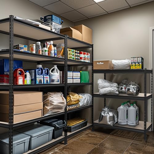 WORKPRO 5-Tier Shelving with Particle Board, 72" Hx36 Wx18 D, 4000LBS Load - size: 36"W x 18"D x 72"H