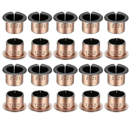 uxcell 40Pcs Flanged Sleeve Bearing, 12mm Bore x 14mm OD x 12mm Length - size: 12×14×12mm