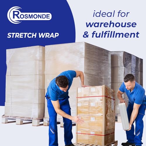 Rosmonde 200 Pack Bulk Plastic Wrap for Moving, 9.4 lbs Rolls, Shrink Wrap - color: Clear, size: 200 Pack | Pallet