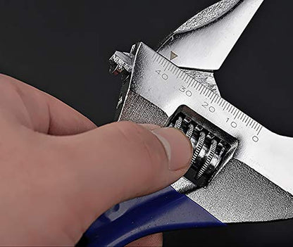 1 Piece-Large Opening Adjustable Wrench Spanner with Short Handle 6 inch - size: 6"