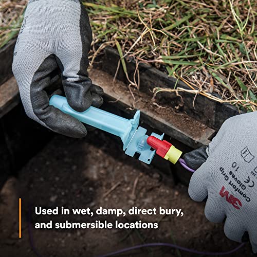 3M Direct Bury Splice Kit DBR/Y-6 (Bulk), 18-10 AWG, R/Y+, Box of 100 - style: DBR/Y: Splice Bulk