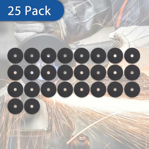 WFLNHB 25 Pack 5 Inch x 0.040 Inch x 7/8 Inch Metal and Stainless Steel Cut Off Wheels Fit for Angle Grinders - style: 5"x0.040"x7/8"