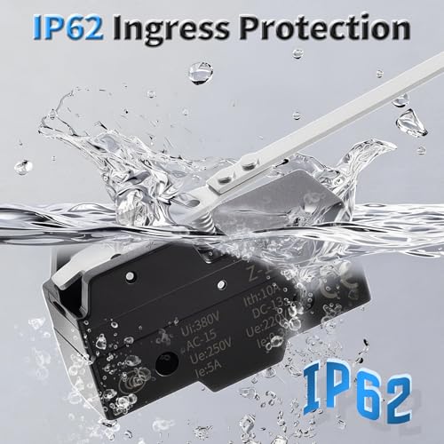 2 Pcs Z-15HW24-B Micro Limit Switch, 5A 250VAC Micro Switch, SPDT - color: Z-15HW24-B