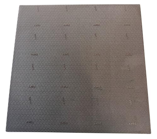 Becho 6.5mm Thick Rubber Sheet for Shoe Sole Repair Anti-Skid Floor Mat DIY Crafts Heavy-Duty and Abrasion Resistant 26x26cm (10.2x10.2in) (Brown, 26X26) - color: Brown