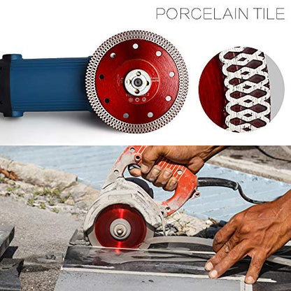 YIJING 5Pcs/Box 4.5" Tile Saw Blade Super Thin Diamond Blade for Dry or Wet Cutting Porcelain Tile Stone (4.5“-5pc) - size: 4.5“-5pc