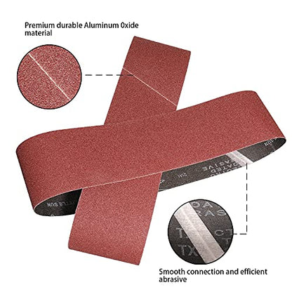 4x36 Inch Sanding Belts 320 Grit 8Pack for Belt Sander - size: 320Grit-8Pack