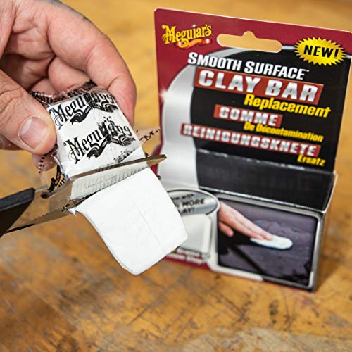 Meguiar'S G1001Eu Individual Clay Bar To Safely Remove Surface Bonded Contaminants Such As Tar, Tree Sap, Overspray And Industrial Fallout, 80 g