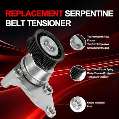 12555609 Serpentine Belt Tensioner Assembly Drive Component Kit