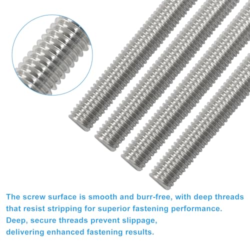 BokWin Fully Threaded Rod, M10 x 250mm, 4 Pack - size: M10 x 250mm