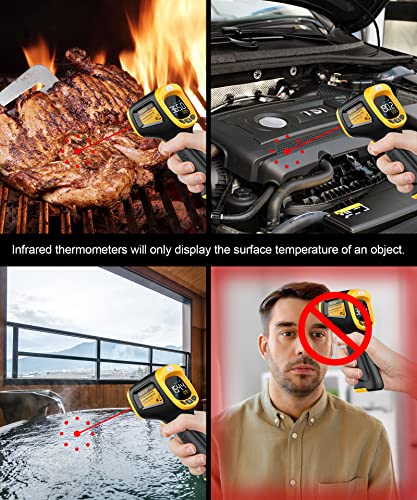 Infrared Thermometer Gun Non Contact Digital Temperature Gun,-58°F to 932°F