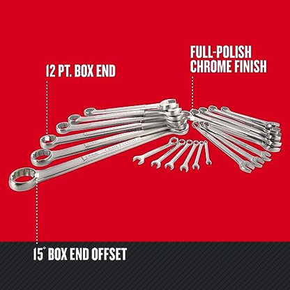 CRAFTSMAN Combination Wrench Set, Metric, 20 Piece (CMMT12068) - style: Metric