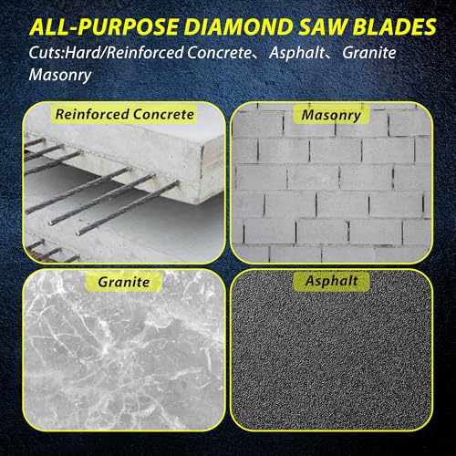 RHAPSODY 14Inch Laser Welded Diamond Saw Blade,Segmented All Purpose Blade - size: 14 Inch