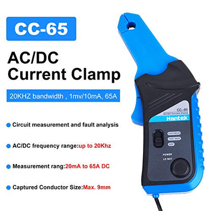 CC-65 AC/DC Current Clamp Digital Multimeter 20KHz Bandwidth with BNC Plug