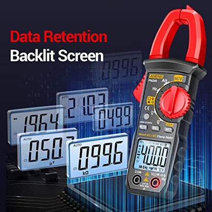 ANENG Digital Clamp Meter,Multimeter Tester,600A AC/DC Current,Voltage,NCV - style: 4000 Counts AC/DC Current