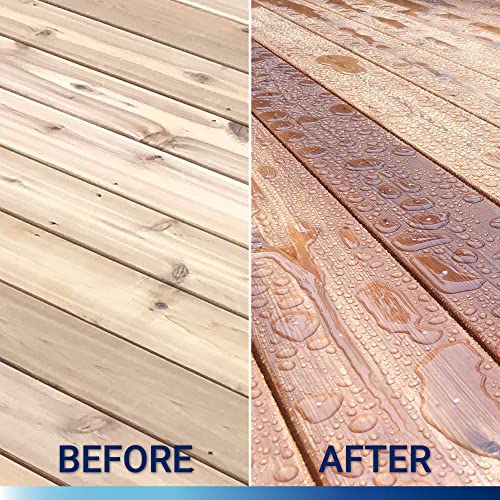 SEAL-ONCE Nano+Poly Wood Sealer and Waterproofer, Cedar, 1 Gallon - color: Cedar, size: 1 Gallon
