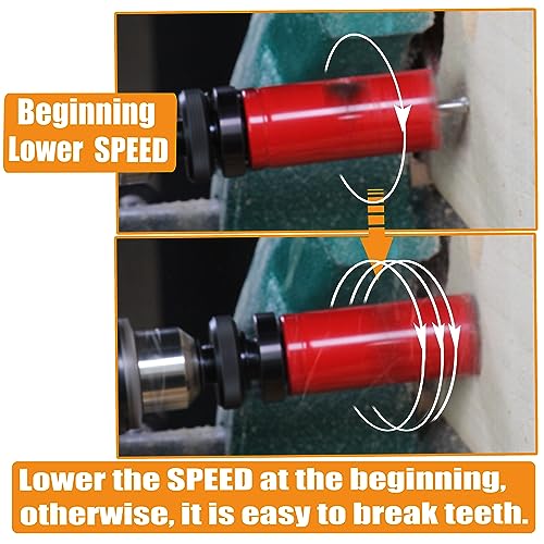 5-1/4 inch Carbide Hole Saw Bit Deep Cutting 2.36” for Multiple Material Hardy Plank Nail Embedded Wood Air Brick Up to 30X Longer Life - color: 5-1/4"(133mm)