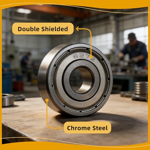 20PCS 608ZZ Deep Groove Ball Bearings Steel 8mm x 22mm x 7mm Miniature Ball Bearing Double Shielded Bearings Pre-Lubricated for 3D Printers Skateboards - size: 608ZZ