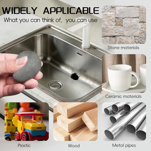 Steel Epoxy Putty 2 Part, Metal Repair High Strength Heat Resistant - color: Grey