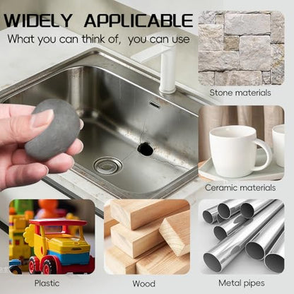 Steel Epoxy Putty 2 Part, Metal Repair High Strength Heat Resistant - color: Grey