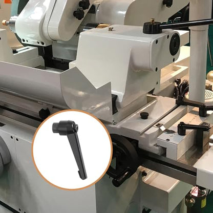 uxcell 2Pcs M8 Adjustable Knobs Handle Female Thread Push Button Ratchet Quick Release Locking Rotating Bolt for Lathe Machinery, Black - size: M8