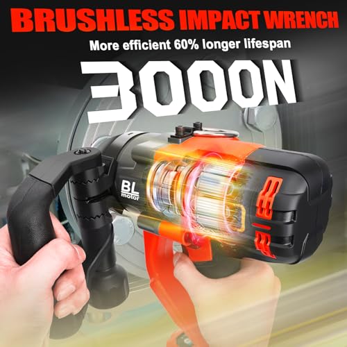 Cordless Impact Wrench 1" Compatible with Milwaukee 18V Battery