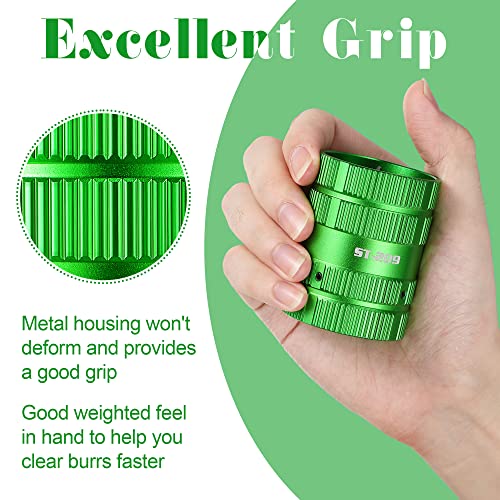 Dreyoo Deburring Cutters, Copper PVC Tube Reamer Tool Plumbing Tools 1/4'' to 1-5/8'' Inner Outer Reamer Pipe Tubing Chamfer for Metal PVC PPR Copper Brass Aluminum(Green)