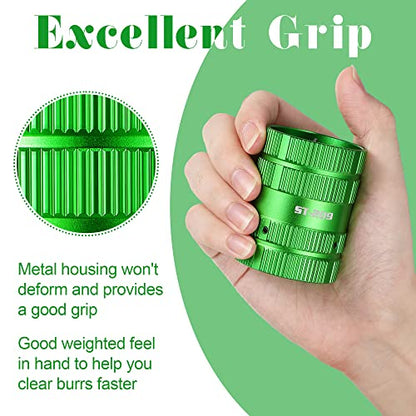 Dreyoo Deburring Cutters, Copper PVC Tube Reamer Tool Plumbing Tools 1/4'' to 1-5/8'' Inner Outer Reamer Pipe Tubing Chamfer for Metal PVC PPR Copper Brass Aluminum(Green)
