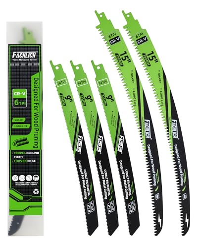 Reciprocating Saw Blades for Metal Wood 9Inch/15Inch Sabre Saw Blades 5 Pack - size: 3+2 Pack