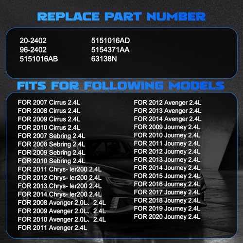 20-2402 Power Steering Pump fit for 2007-2010 Cirrus 2011-2014 200 - size: 20-2402
