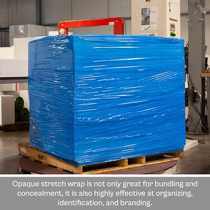 PSBM Dark Blue Plastic Hand Stretch Film/Wrap 18" x 1000' 100 GA 4 Rolls - color: Blue, size: 4 Rolls