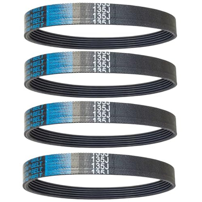 4 Pack 135J6 Planer Replacement Drive Poly V Belt 135J6 for Delta 22-540 22-546 TP300, Ryobi AP10, Wen 6550 - color: 4 Pack 135j6 Planer Drive Belt