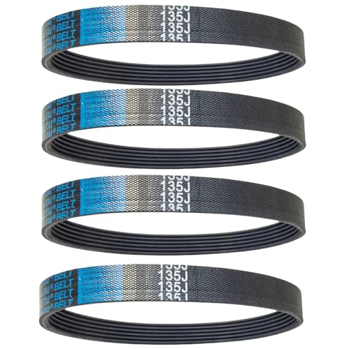 4 Pack 135J6 Planer Replacement Drive Poly V Belt 135J6 for Delta 22-540 22-546 TP300, Ryobi AP10, Wen 6550 - color: 4 Pack 135j6 Planer Drive Belt