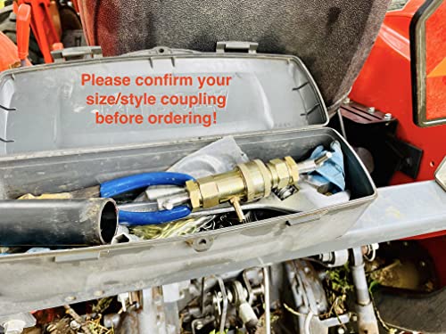 3/8" 7241-A The Original Hydraulic Quick Coupling Pressure Decompression Relief Release Tool 3/8" 7241-A Size Fits Models of Kubota, John Deere, other Compact Tractors