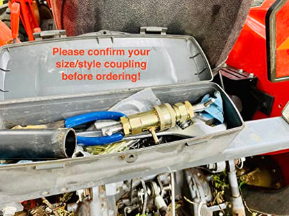 3/8" 7241-A The Original Hydraulic Quick Coupling Pressure Decompression Relief Release Tool 3/8" 7241-A Size Fits Models of Kubota, John Deere, other Compact Tractors
