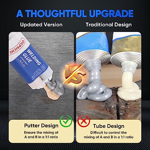 Metal Glue Heavy Duty Metal-on-Metal Glue 30Min Set 24Hr Cure 3Pcs 1.76oz - size: 30min 3pcs