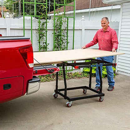 Rockler Material Mate Panel Cart & Mobile Shop Stand with 4" Casters