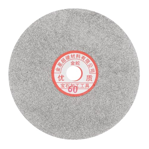 uxcell Diamond Sanding Grinding Disc, 6-Inch (150mm) Grit 60 5/8" Arbor Hole, Flat Lap Disk Polishing Discs Abrasive Wheel for Gemstone Tile Porcelain Glass Stone Metal - size: Grit 60