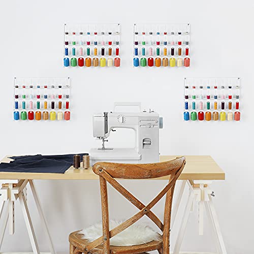 Embroidery Thread Organizer 4 Pack Thread Holders for Spools of Thread - color: White