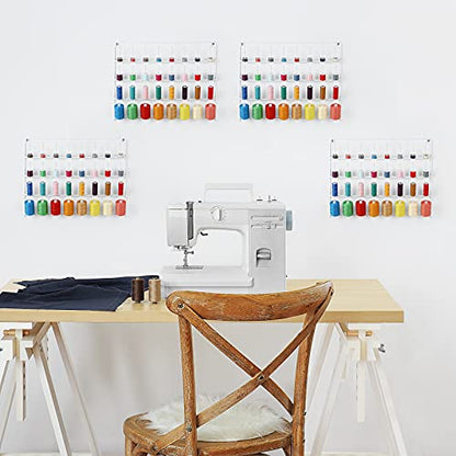 Embroidery Thread Organizer 4 Pack Thread Holders for Spools of Thread - color: White