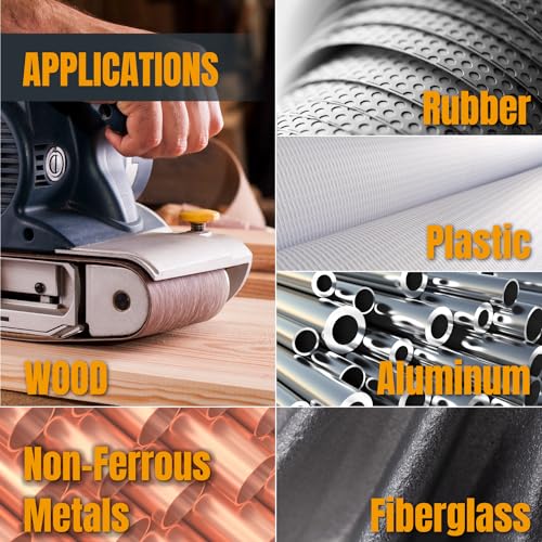 POWERTEC 3 x 21 Inch Sanding Belts, 10PK, 40 Grits Aluminum Oxide Sandpaper, 3x21 Sanding Belt for Portable Belt Sander, Woodworking, Paint Sanding, Metalworking, Rust Removal, Polishing (110460) - style: 40 Grit