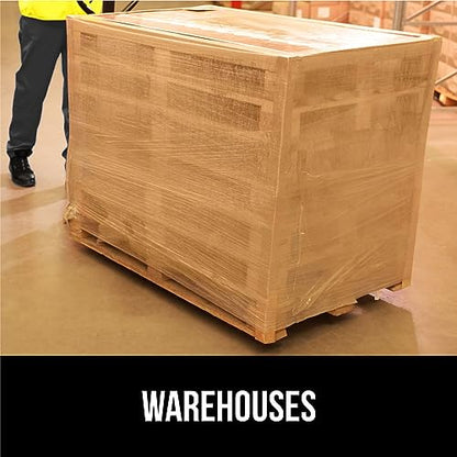 GORILLA GRIP Stretch Film Shrink Wrap for Moving, 500'x17" Roll - size: 17" - 500 FT Roll