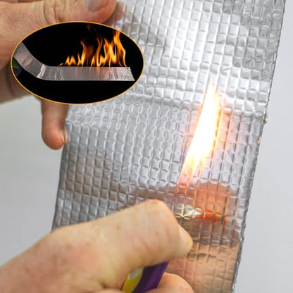 BIGTEETH Aluminum Butyl Waterproof Tape 4 inch x 16 feet - color: 4 inch x 16 feet