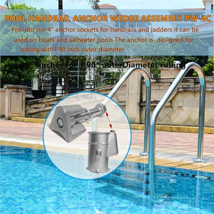 Inground Pool Ladder Anchors Wedge Assembly Pw4c for Tube Ps-4019-Bc