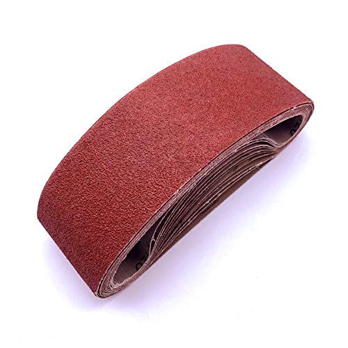4 x 21 Inch Belt Sander Sanding Belt 80 Grit,12 Pack - color: 80 Grit, size: 4x21in