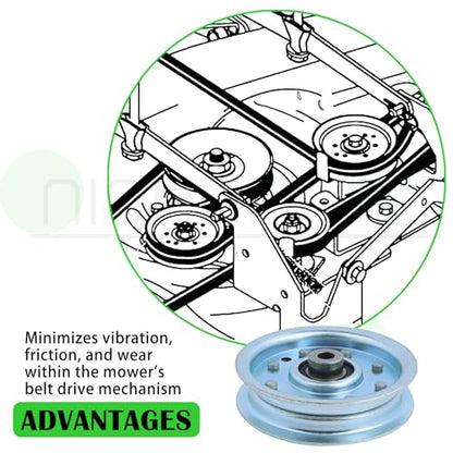 756-0627D Idler Pulley for Cub Cadet LT1045 LT1046 LT1500 Decks - color: A11 1x756-0627D