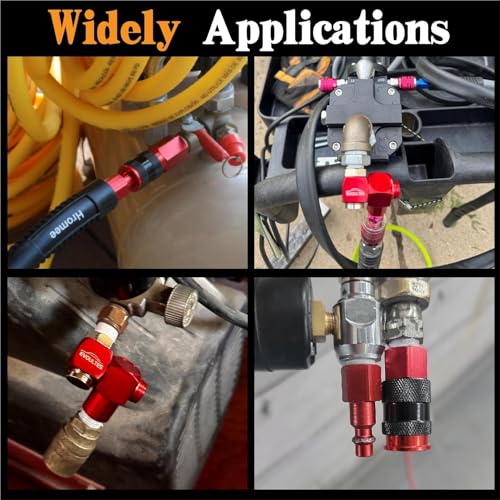 25 PCS 1/4" NPT Universal Air Coupler & Plug Kit Aluminium Alloy - size: Aluminum alloy