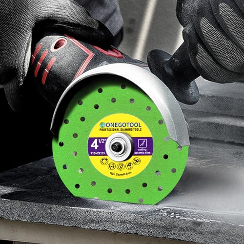 4-1/2 inch Tile Cutter Diamond Saw Blade for Angle Grinder Porcelain Ceramic Glass Marble Cutting Tools Grinding disc (3pcs) - size: 4-1/2"